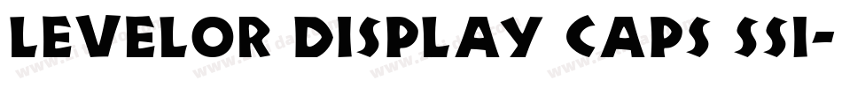 Levelor Display Caps SSi字体转换